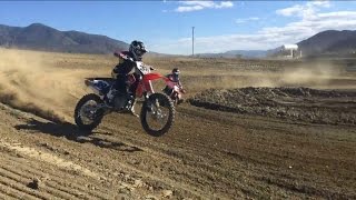 10 year old rides 450 dirt bike [upl. by Corby222]