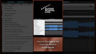 How to Configure the Timeline Marker in Cakewalk [upl. by Soraya]