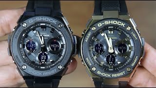 CASIO GSHOCK GSTEEL GSTS100G1B VS GSTEEL GSTS100G1A [upl. by Ahtiek]