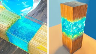 Awesome Epoxy Resin Crafts That Will Amaze You  Cool DIY Crafts By Wood Mood [upl. by Rj]