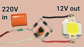 220v to 12v without transformer [upl. by Ylrak607]