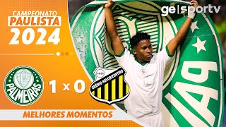 PALMEIRAS 1 X 0 NOVORIZONTINO  MELHORES MOMENTOS  CAMPEONATO PAULISTA  geglobo [upl. by Yvan]