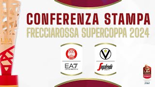 Conferenza stampa Frecciarossa Supercoppa 2024 EA7 Emporio Armani Milano  Virtus Segafredo Bologna [upl. by Shane]