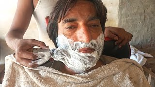 ASMR Fast Shaving With Talent Barber Smooth Shave ASMR [upl. by Mahtal]