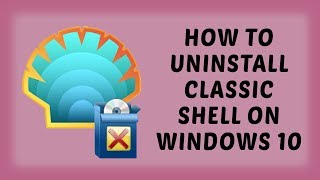 How To Uninstall Classic Shell On Windows 10  Tutorials In Hindi  DR technology [upl. by Names]