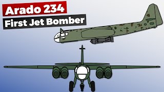 Arado Ar 234  First Jet Bomber and Variants [upl. by Aiyt]