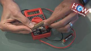 How to Use a Multimeter as Battery Tester [upl. by Acina4]