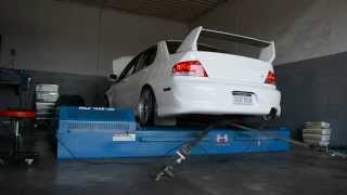 Evo 8 Mustang Dyno FP Red  25 psi [upl. by Joo]