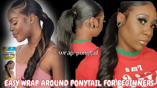 Easy Wrap Around Ponytail for Beginners  Beauty Supply Store Hair Tutorial BRI MYREE [upl. by Aurelia]