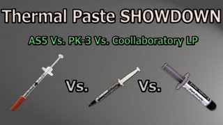 Thermal Paste Showdown  AS5 Vs PK3 Vs Liquid Pro [upl. by Nairod]