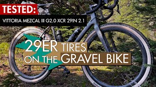 29er Tires on the 700c Gravel Bike  Vittoria Mezcal III G20 XCR 29in Ride and Review [upl. by Weibel]