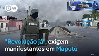 Em direto Protestos em Maputo no quotDia Dquot [upl. by Abrahan820]