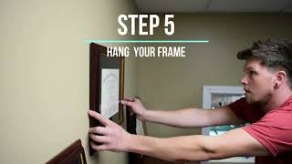 How to Hang a Frame that has a Saw Tooth Hanger [upl. by Harrison]