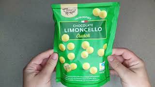 ASSAGGIO LE PALLINE DI CEREALI RICOPERTE DI CIOCCOLATO AL GUSTO LIMONCELLO TASTE TEST CHOCOLATE [upl. by Arad]