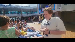 Carnival cruise day 3 lido deck dance competition [upl. by Zabrine]