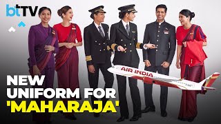 Air Indias New Pilot amp Cabin Crew Uniforms – By Manish Malhotra [upl. by Aitsirk]