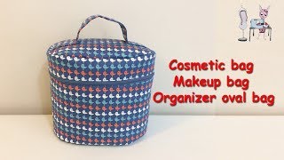 COSMETIC BAG DIY  Makeup bag  ORGANIZER BAG TUTORIAL BAG SEWING TUTORIAL  Coudre un sac [upl. by Llevel461]