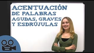 Palabras agudas graves esdrújulas y sobreesdrújulas [upl. by Banky]