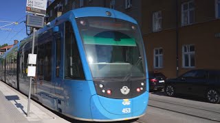 Sweden Stockholm tram ride from Gröndal to Stora Essingen [upl. by Eenitsed]