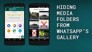 How to Hide Media Folders from WhatsApps Gallery on Android [upl. by Rodrique]