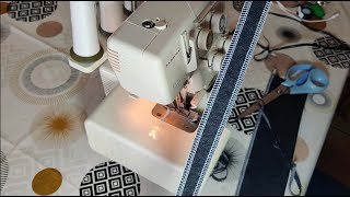 Overlock Jeans with Janome Mylock 204D [upl. by Charline763]