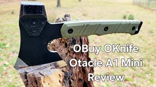 Oknife Otacle A1 Mini Multifunctional Hatchet Review [upl. by Enytsirhc909]