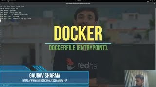 21 Docker in Hindi  Dockerfile Entrypoint [upl. by Ayama548]