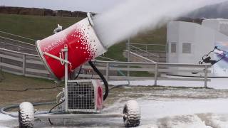 Snowmaking in Lillehammer [upl. by Eiuqnimod]