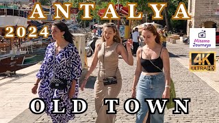 ANTALYA OLD TOWN 4K WALKING TOUR  HADRIANS GATE TO REPUBLIC SQUARE  MAY 27TH 2024  UHD 60FPS [upl. by Arney]