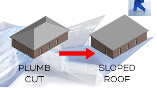 REVIT 2017  SLOPED ROOF  CREATE A SLOPED ROOF EASY [upl. by Pascal]