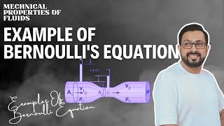 Example Of Bernoullis Equation  Mechanical Properties Of Fluids  Lecture No16 [upl. by Sinnej120]