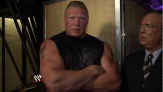 Brock Lesnar Vs HHH summerslam 2012 interview [upl. by Lenra]