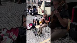 Edinburgh Fringe 2024  soothing music by BartekDabrowski edinburghfringe streetperformer [upl. by Judon]