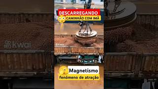 Descarregamento magnético 🧲 jornadanorodotrem jornadanorodotrem caminhão caminhoneiro [upl. by Philoo]