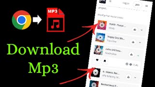 How to download MP3 songs using Chrome  MP3 songs downloader [upl. by Aleahc]