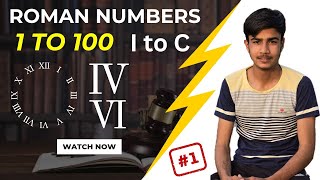 Roman Numerals  Roman Number From 1 to 100  How to Write Roman Number  Class Activity  Maths [upl. by Ynaffik]