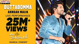 Butta Bomma Song Live Performance By Armaan Malik  AlaVaikunthapurramuloo Musical Concert [upl. by Jarv34]