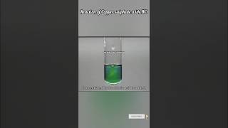 Reaction of CuSO4 with HClexperiment shorts [upl. by Amled]