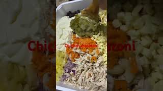 Chicken Macaroni salad cooking cookingdeliciousfood yummy familyvlog [upl. by Nylrem888]