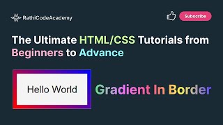 How to Fill CSS3 Gradient in Elementss Border  HTMLCSS Tutorial in Hindi [upl. by Gnilrits211]