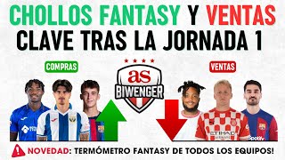 🚀 LOS MEJORES FICHAJES Y CHOLLOS FANTASY TRAS LA JORNADA 1  VENTAS CLAVE 🔍  BIWENGER 2425 [upl. by Nhguavad]