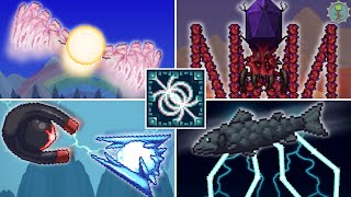 All Bosses in Polarities Mod New Big Update  Terraria [upl. by Yrneh]