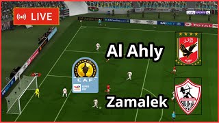 Al Ahly vs Zamalek live caf Super Cup final full match Football simulation Gameplay PC [upl. by Reginald]