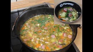 Großmutters Kartoffelsuppe mit kräftiger Wursteinlage [upl. by Nednil497]