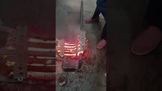 Induction angle heating bending forging for tower machine by botad electric 9428605260 [upl. by Divan]