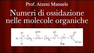 Numeri di ossidazione nelle molecole organiche ProfAtzeni ISCRIVITI [upl. by Ydnes98]