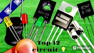 12 amazing electronic💡 circuits CCFElectric [upl. by Nami]