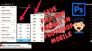 PhotopeaPhotoshop Photoshop Mobile File save problem solution  Save file in any Format [upl. by Scarlett]