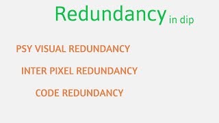 Redundancy in digital image processing [upl. by Raddie741]