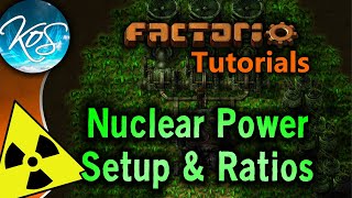 Factorio Tutorials Nuclear Power Setup amp Ratios Uranium processing Kovarex process [upl. by Reivazx]